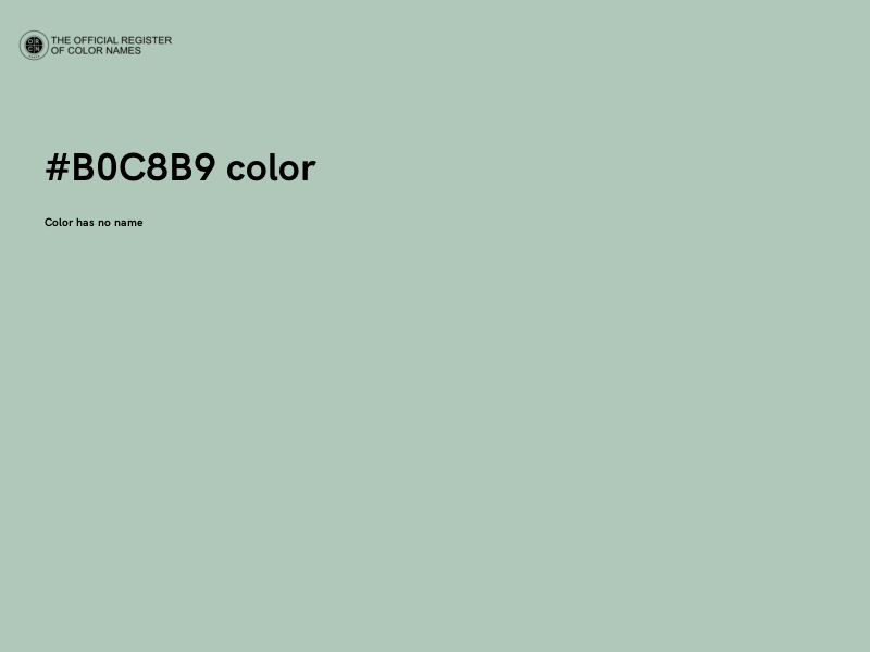 #B0C8B9 color image