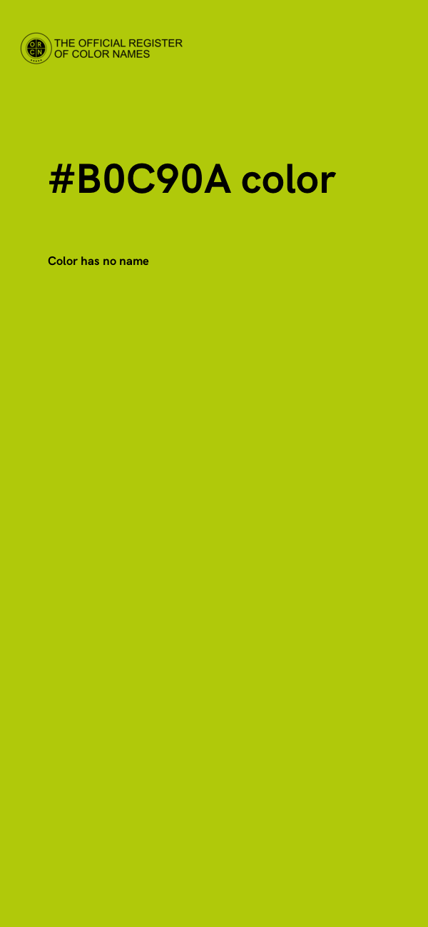 #B0C90A color image