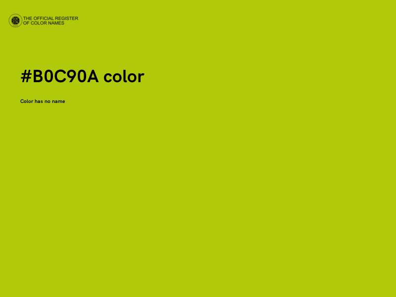 #B0C90A color image