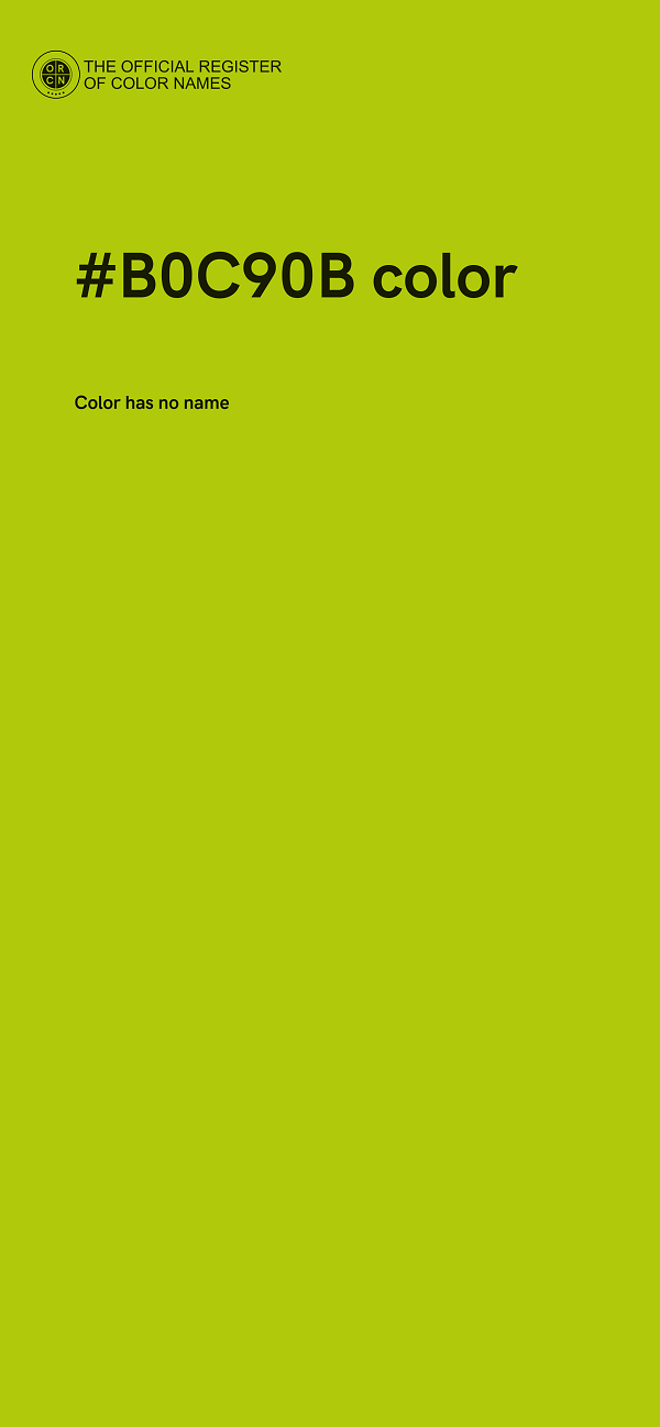 #B0C90B color image