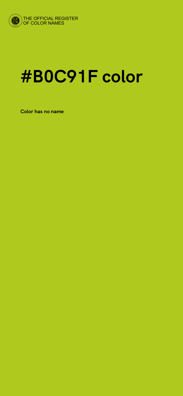 #B0C91F color image