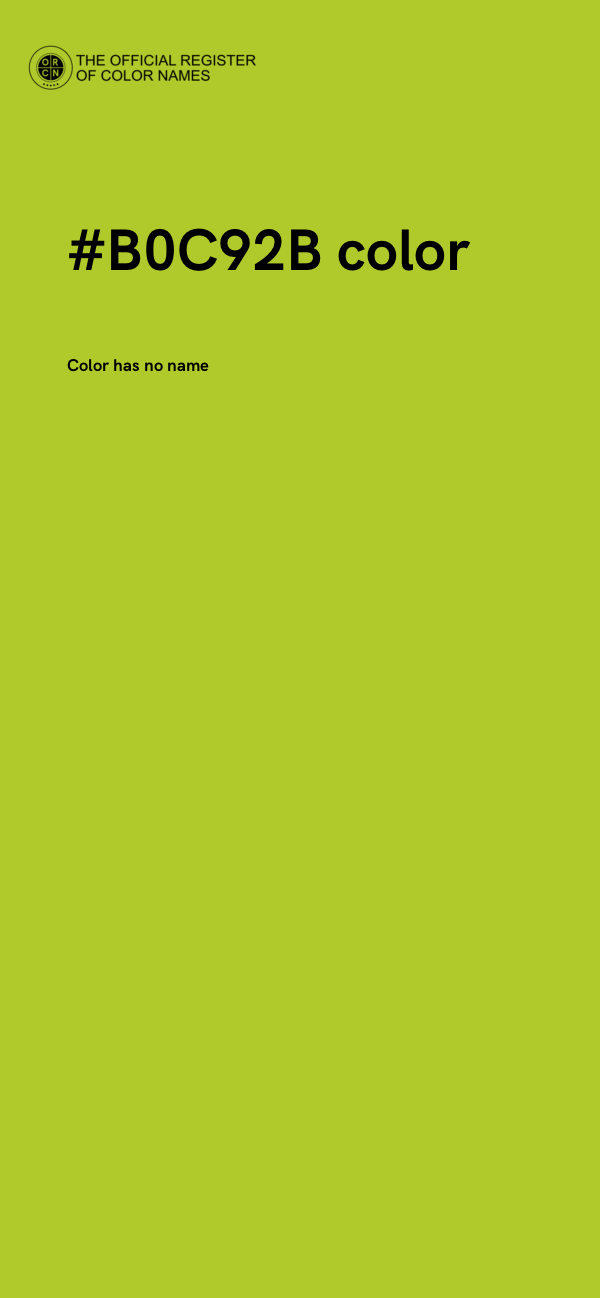 #B0C92B color image