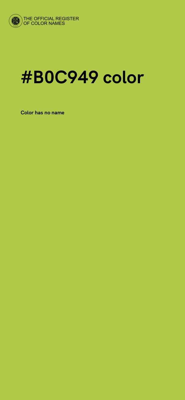 #B0C949 color image