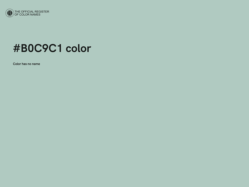 #B0C9C1 color image