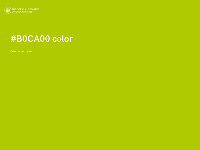 #B0CA00 color image