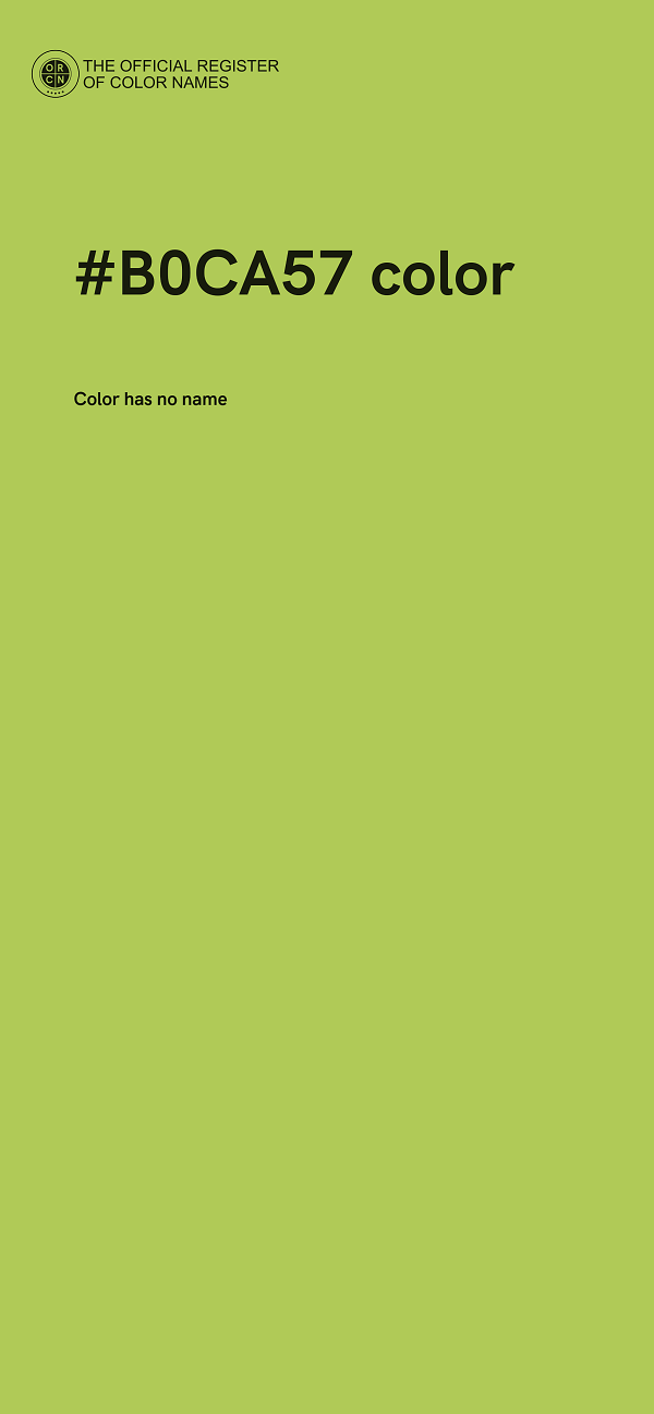 #B0CA57 color image