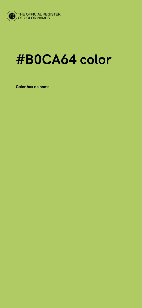#B0CA64 color image