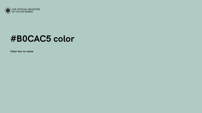 #B0CAC5 color image