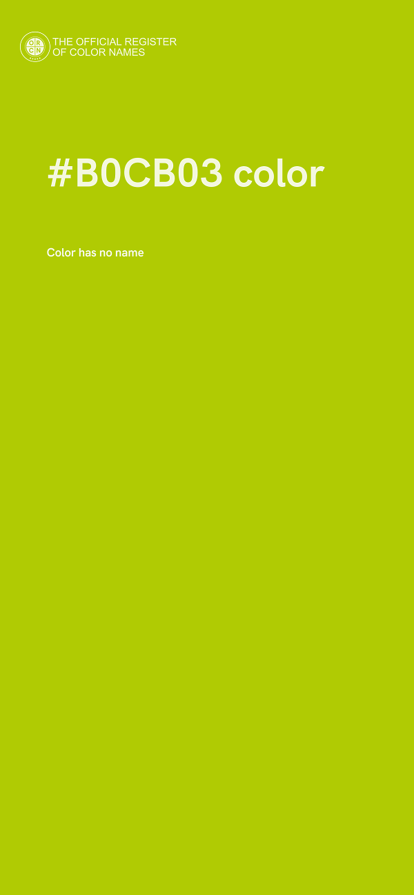 #B0CB03 color image