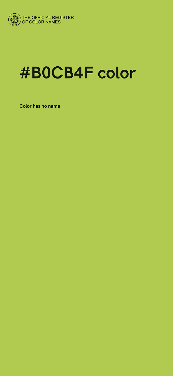 #B0CB4F color image