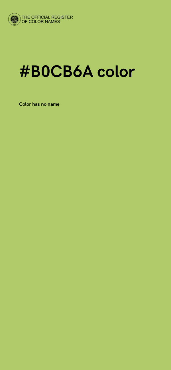 #B0CB6A color image
