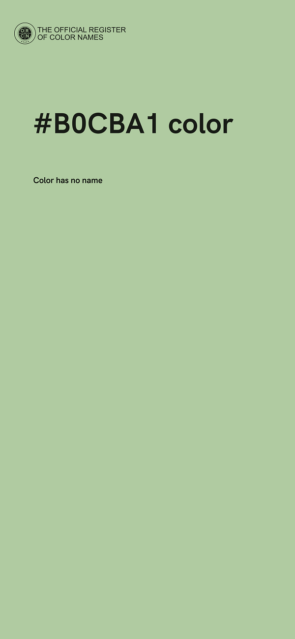 #B0CBA1 color image