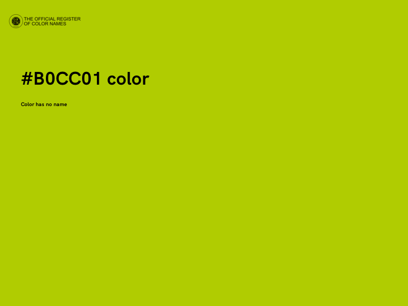 #B0CC01 color image