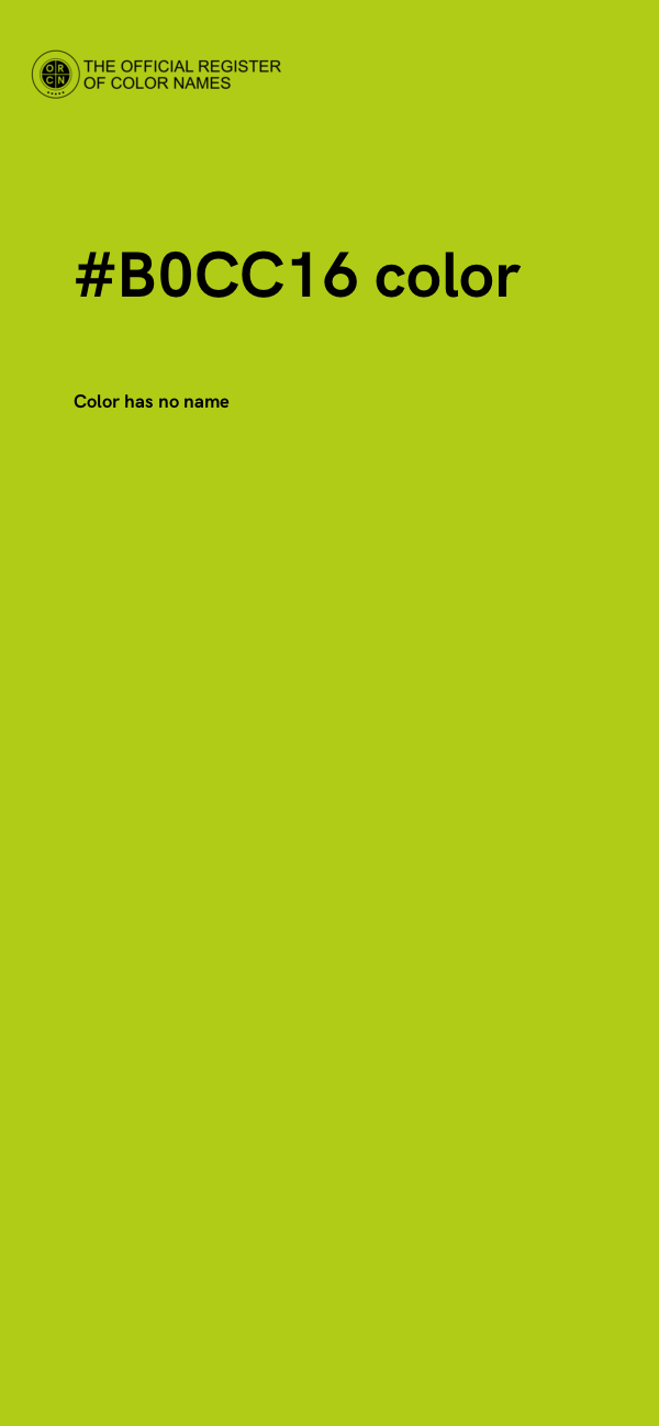 #B0CC16 color image