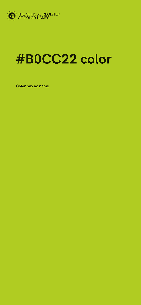 #B0CC22 color image