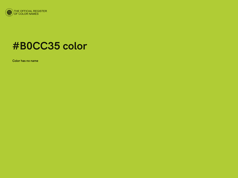 #B0CC35 color image