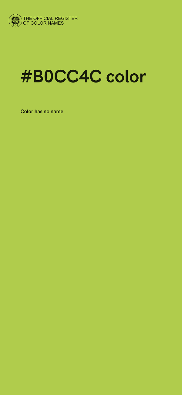 #B0CC4C color image