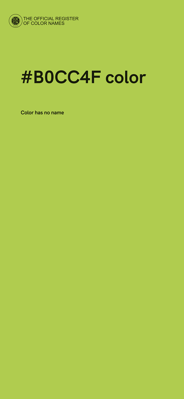 #B0CC4F color image