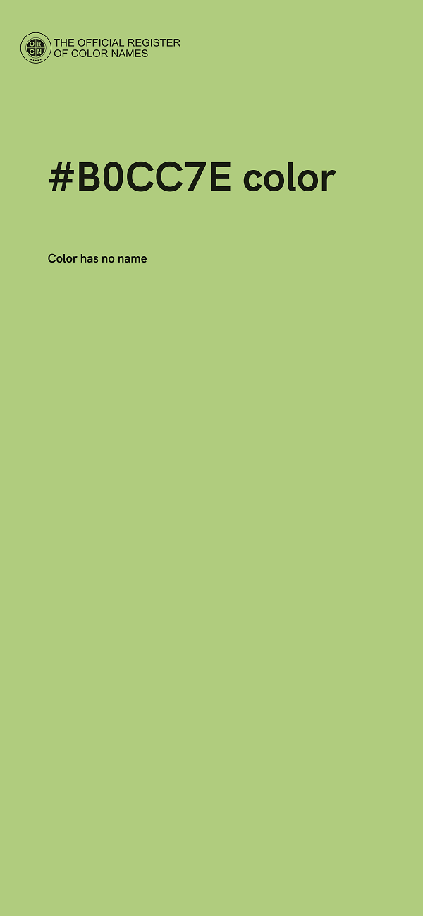 #B0CC7E color image