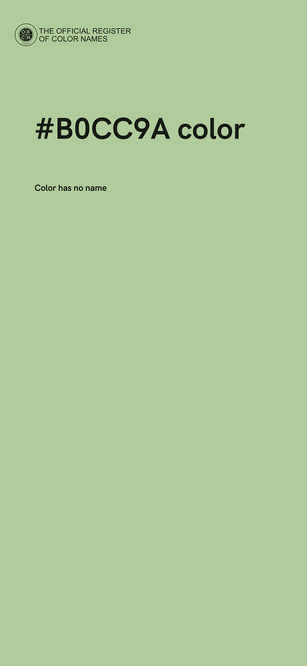 #B0CC9A color image