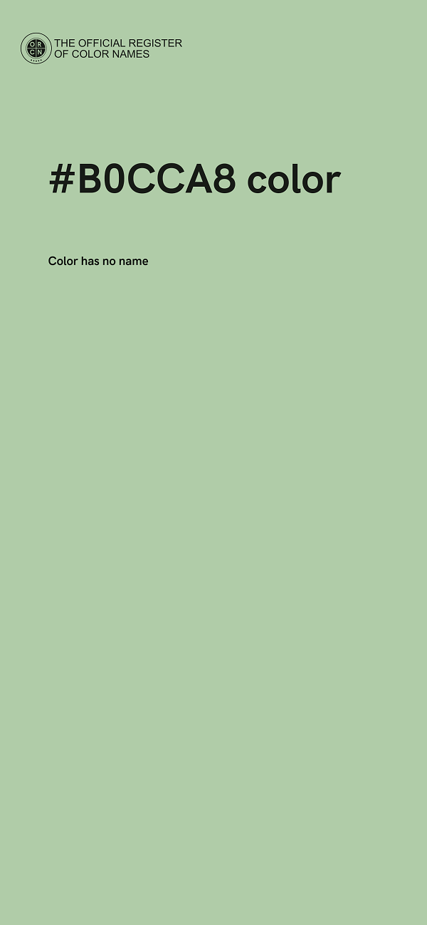 #B0CCA8 color image