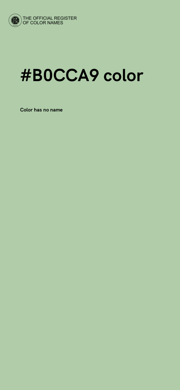 #B0CCA9 color image