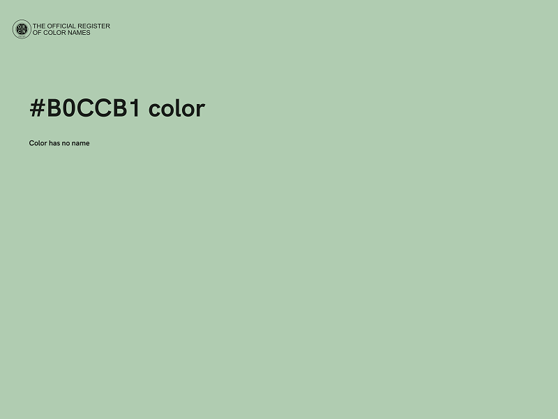 #B0CCB1 color image