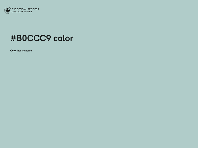 #B0CCC9 color image