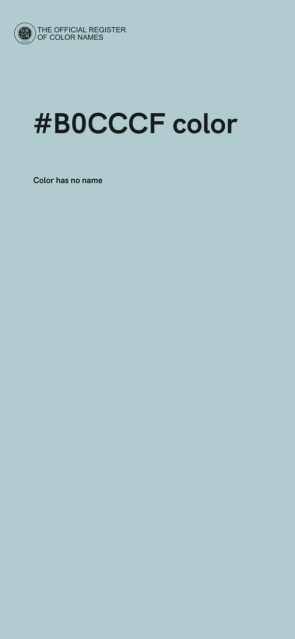 #B0CCCF color image