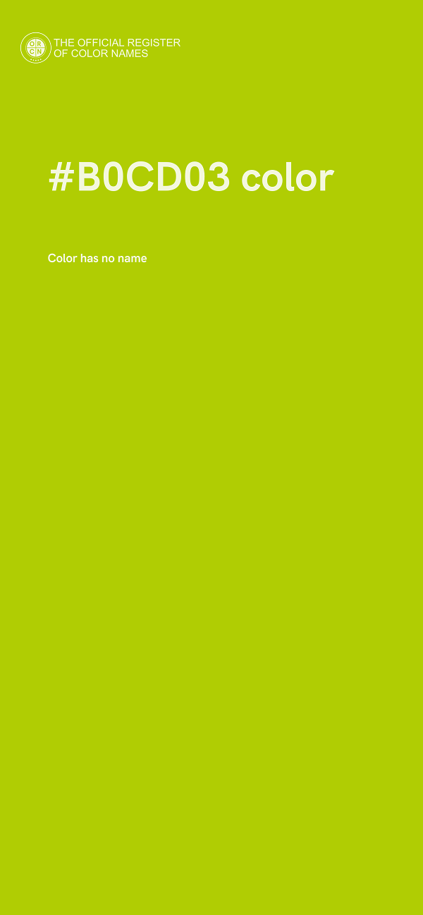 #B0CD03 color image