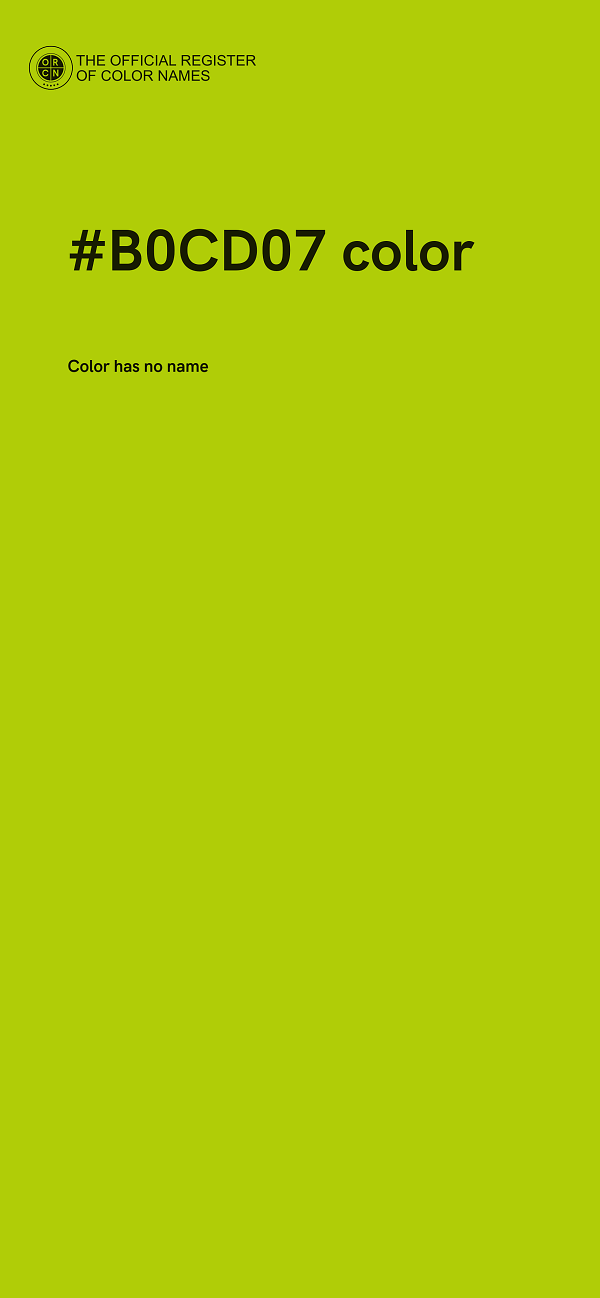 #B0CD07 color image