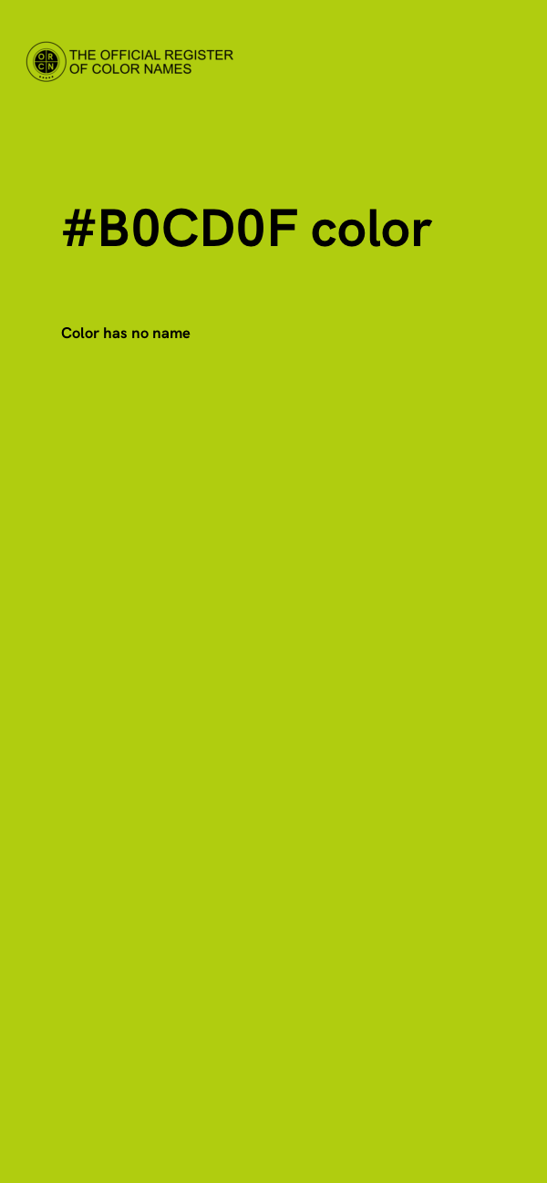 #B0CD0F color image