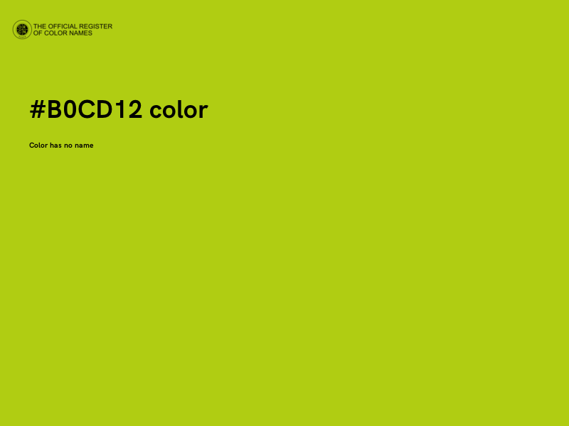 #B0CD12 color image