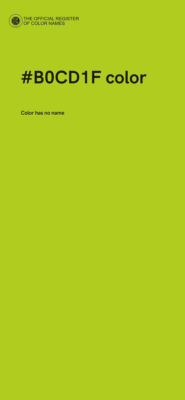 #B0CD1F color image