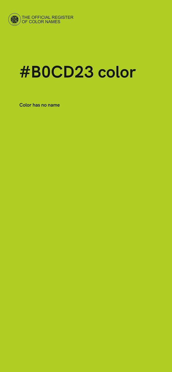 #B0CD23 color image