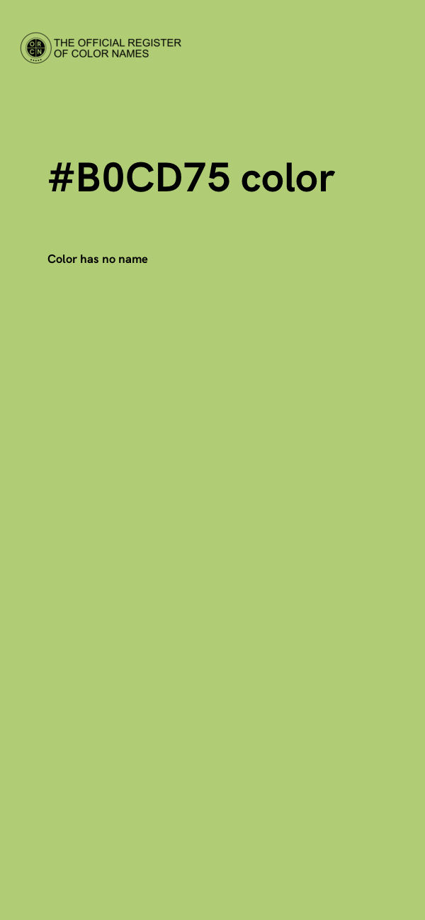 #B0CD75 color image