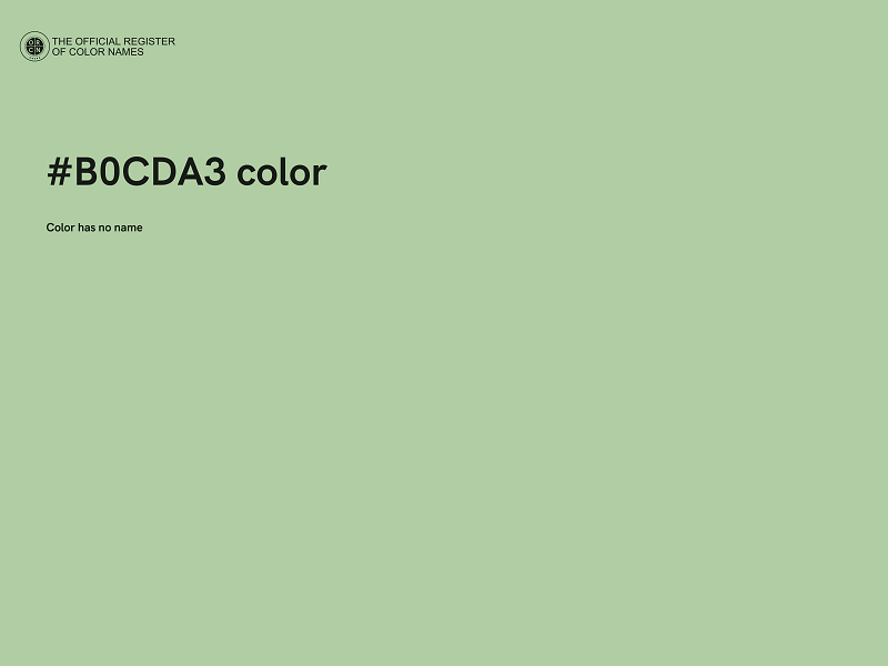 #B0CDA3 color image