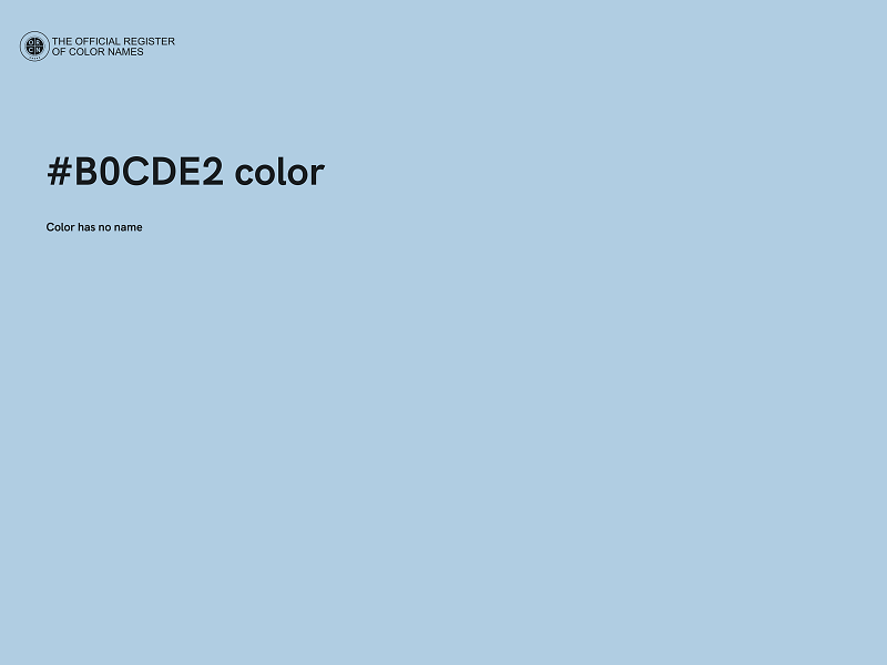 #B0CDE2 color image