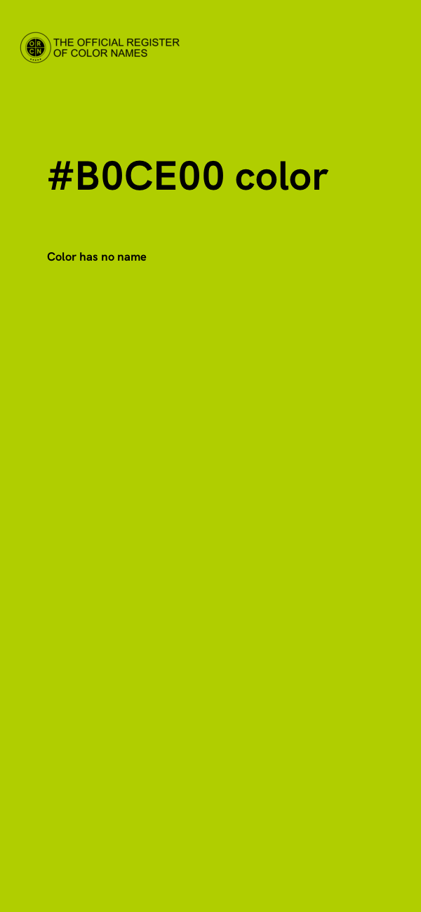 #B0CE00 color image