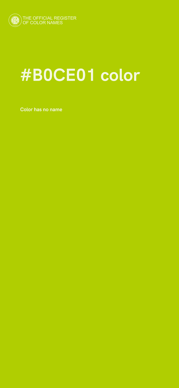 #B0CE01 color image
