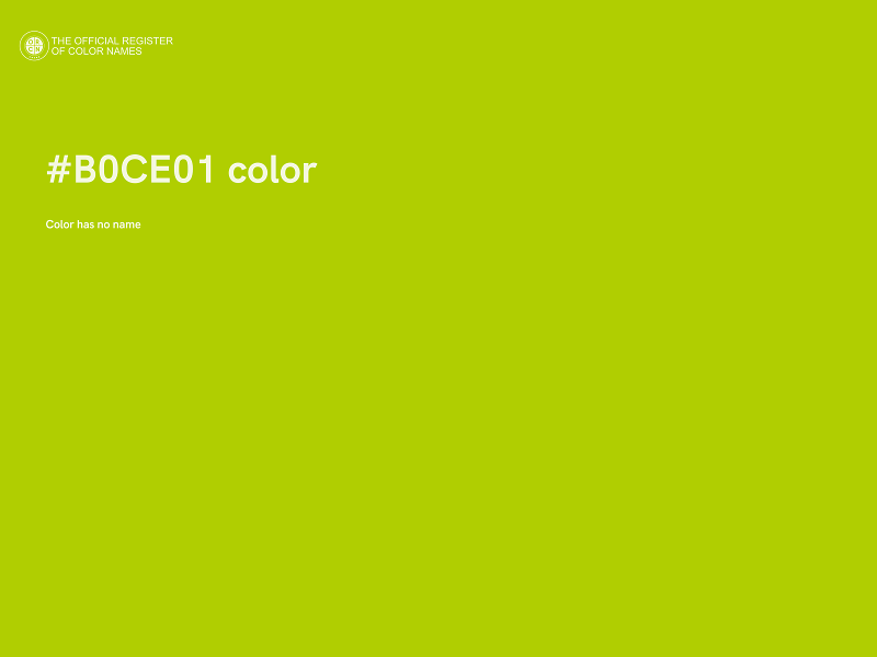 #B0CE01 color image