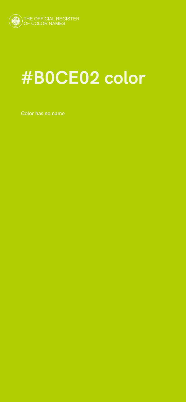 #B0CE02 color image