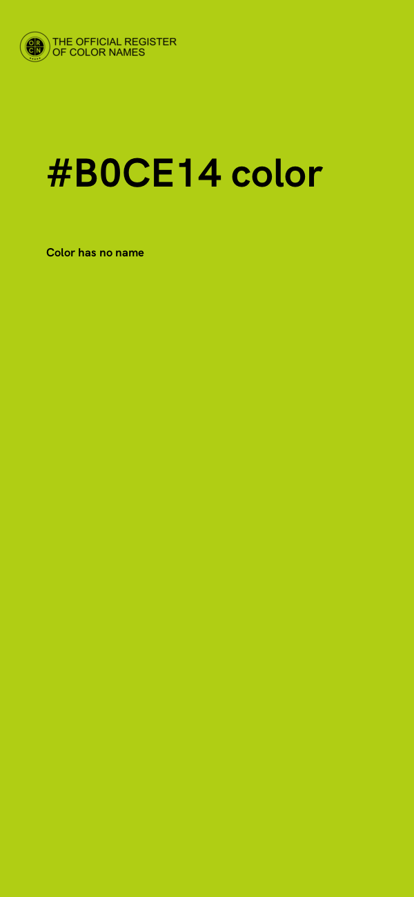 #B0CE14 color image