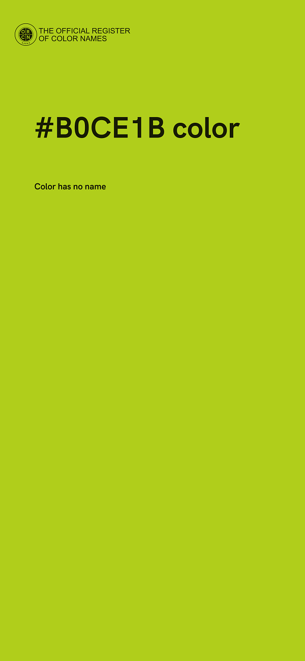 #B0CE1B color image