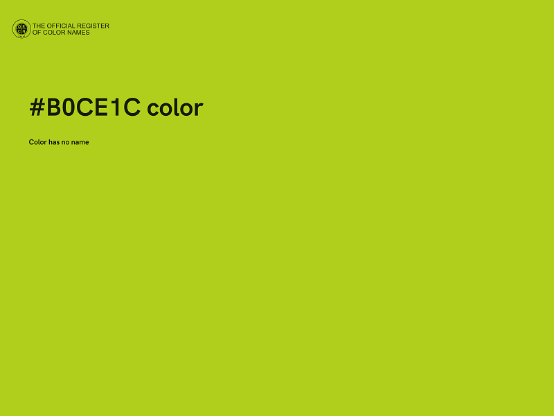 #B0CE1C color image