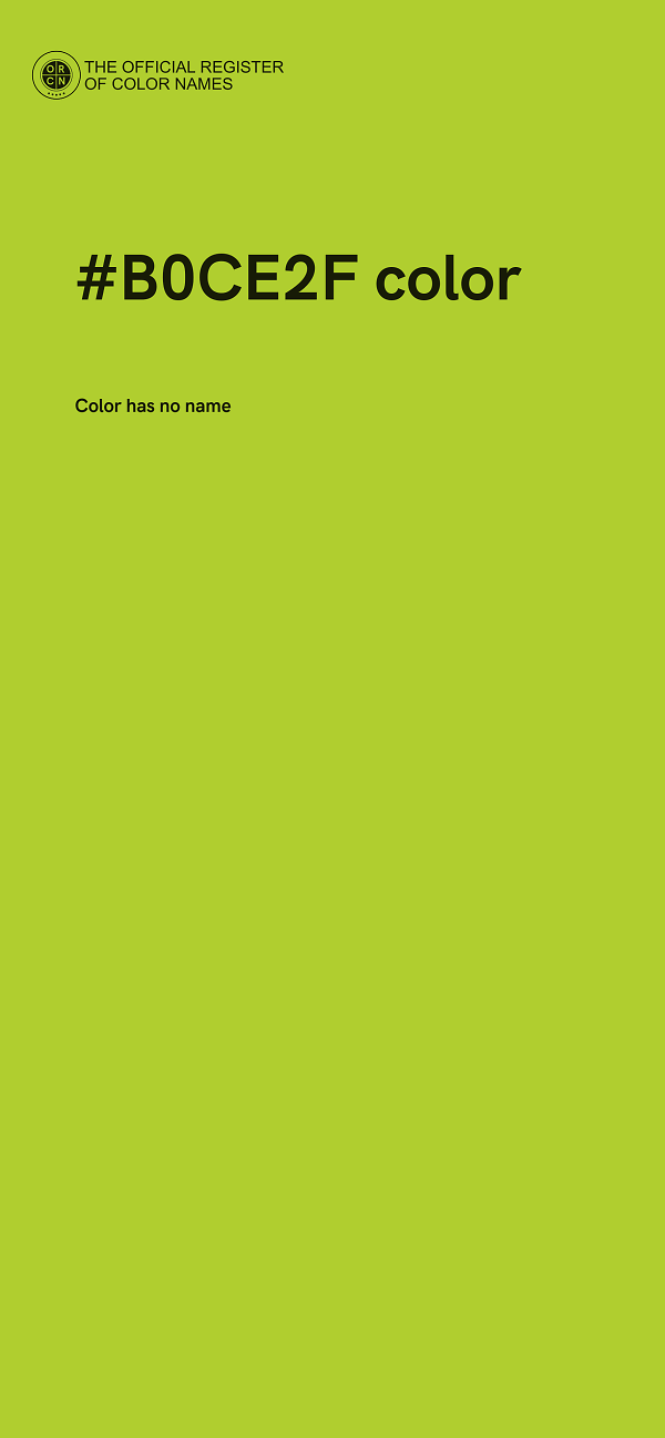#B0CE2F color image