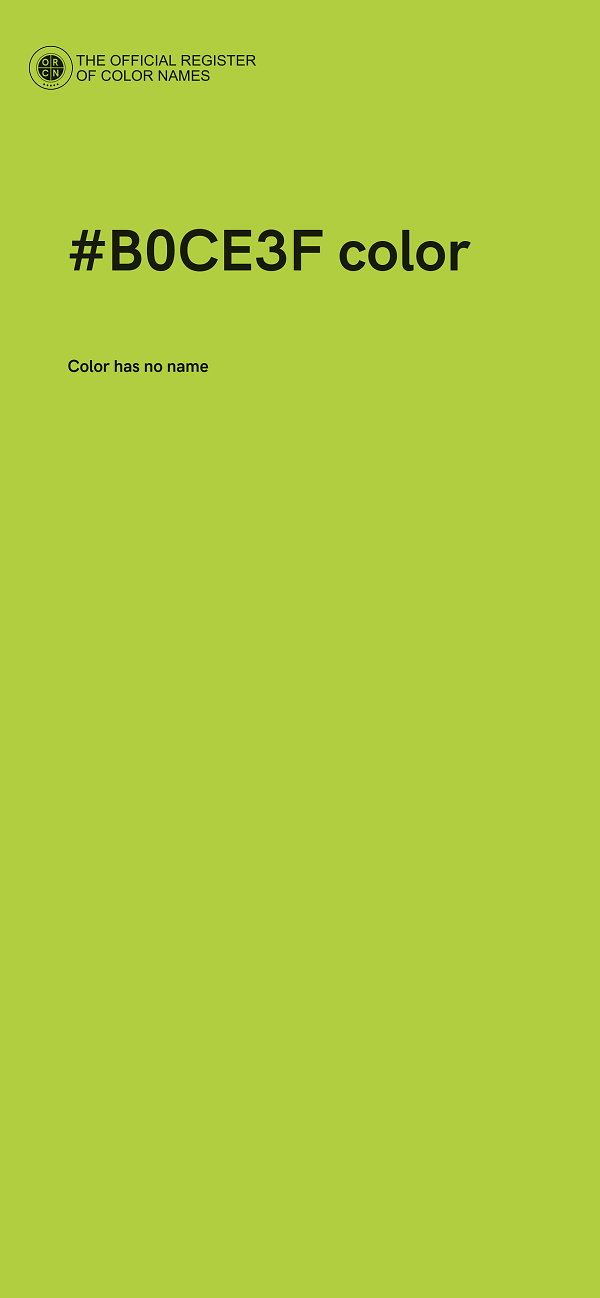#B0CE3F color image