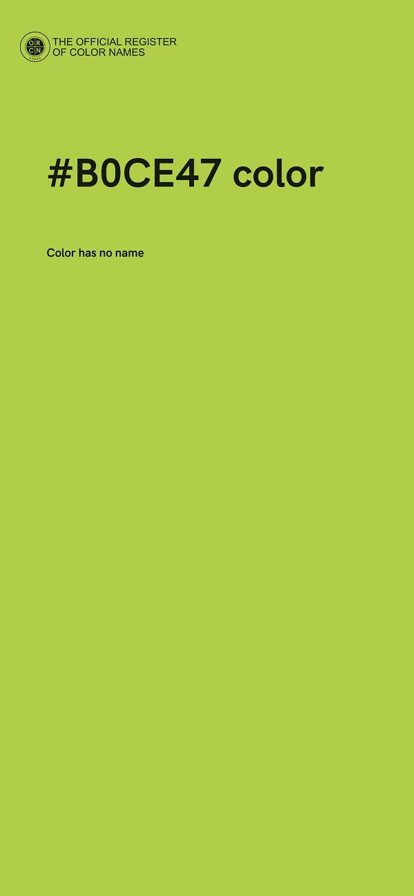 #B0CE47 color image