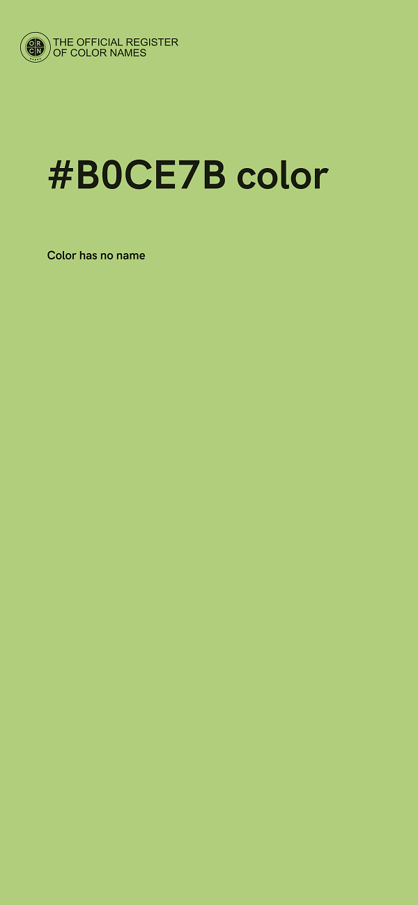 #B0CE7B color image
