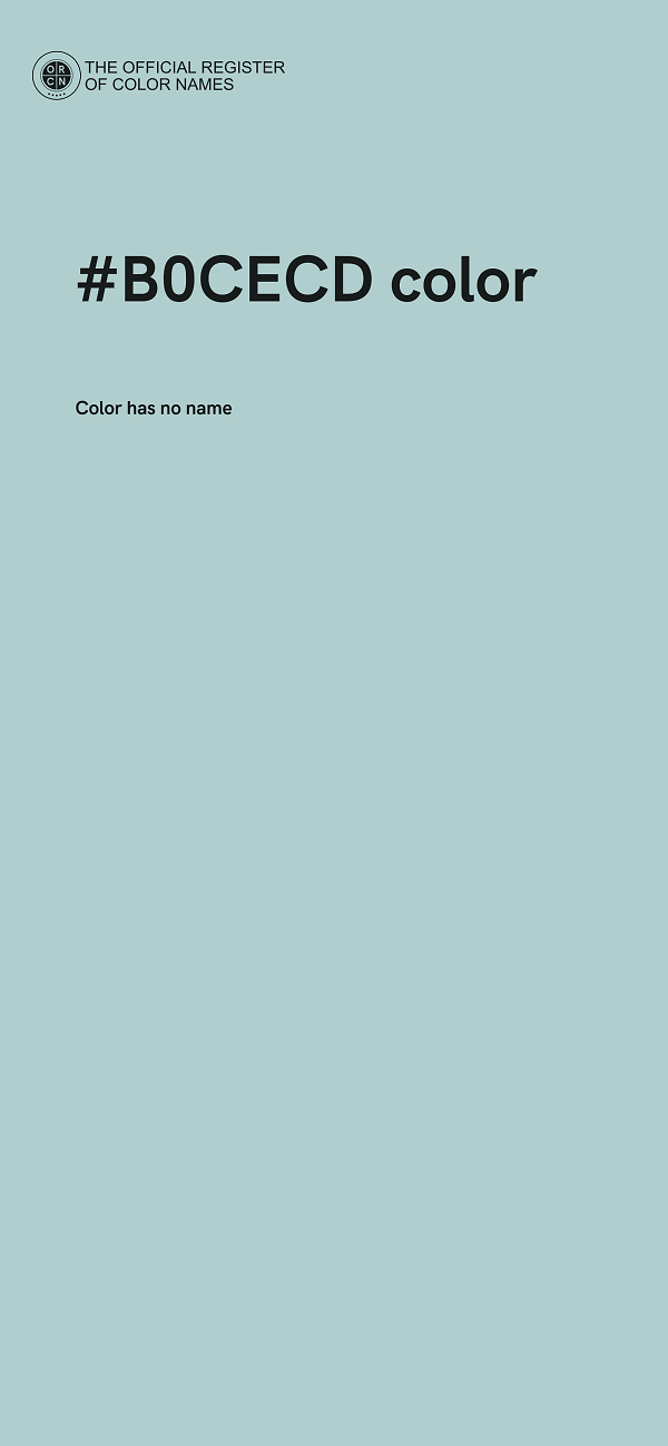 #B0CECD color image